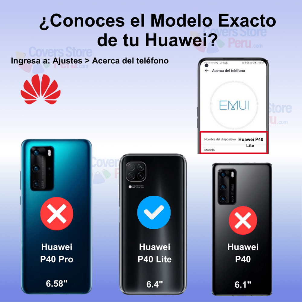 Funda Case para Huawei P40 Lite Flip Cover Negro Antishock