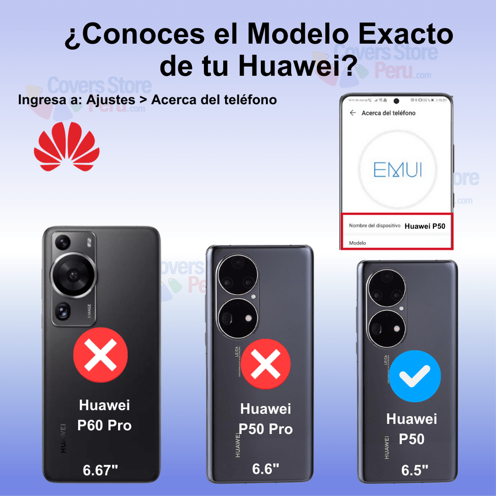Funda de Huawei P50 Soft Feeling Antishock Negro Resistente