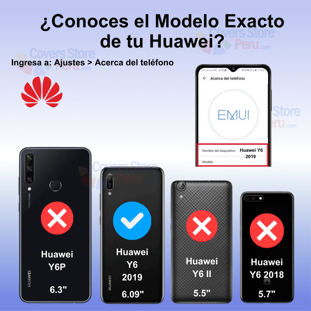 Funda Case para Huawei Y6 2019 Ahumado Mate Negro Antishock