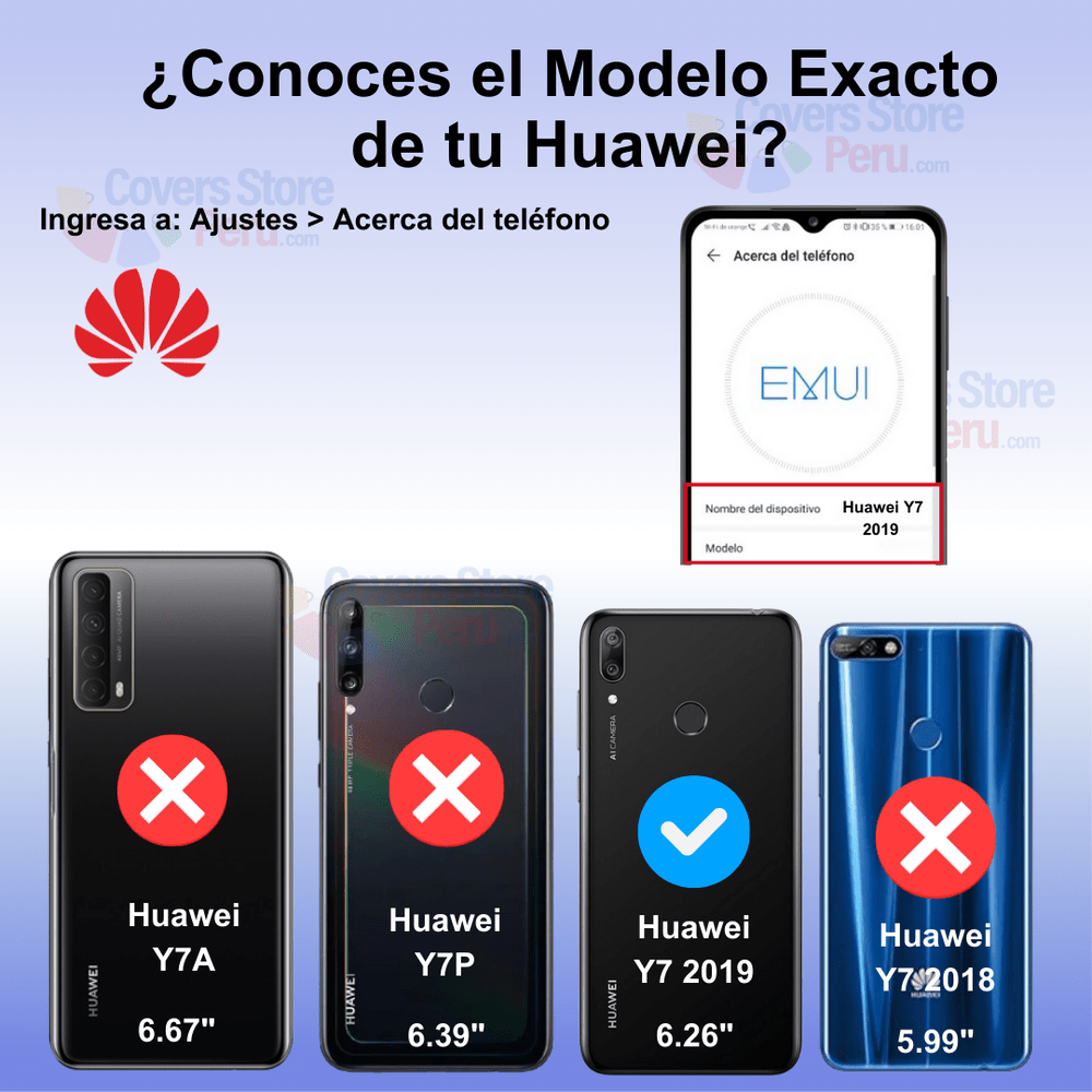 Funda Case para Huawei Y7 2019 Ahumado Mate Negro Antishock