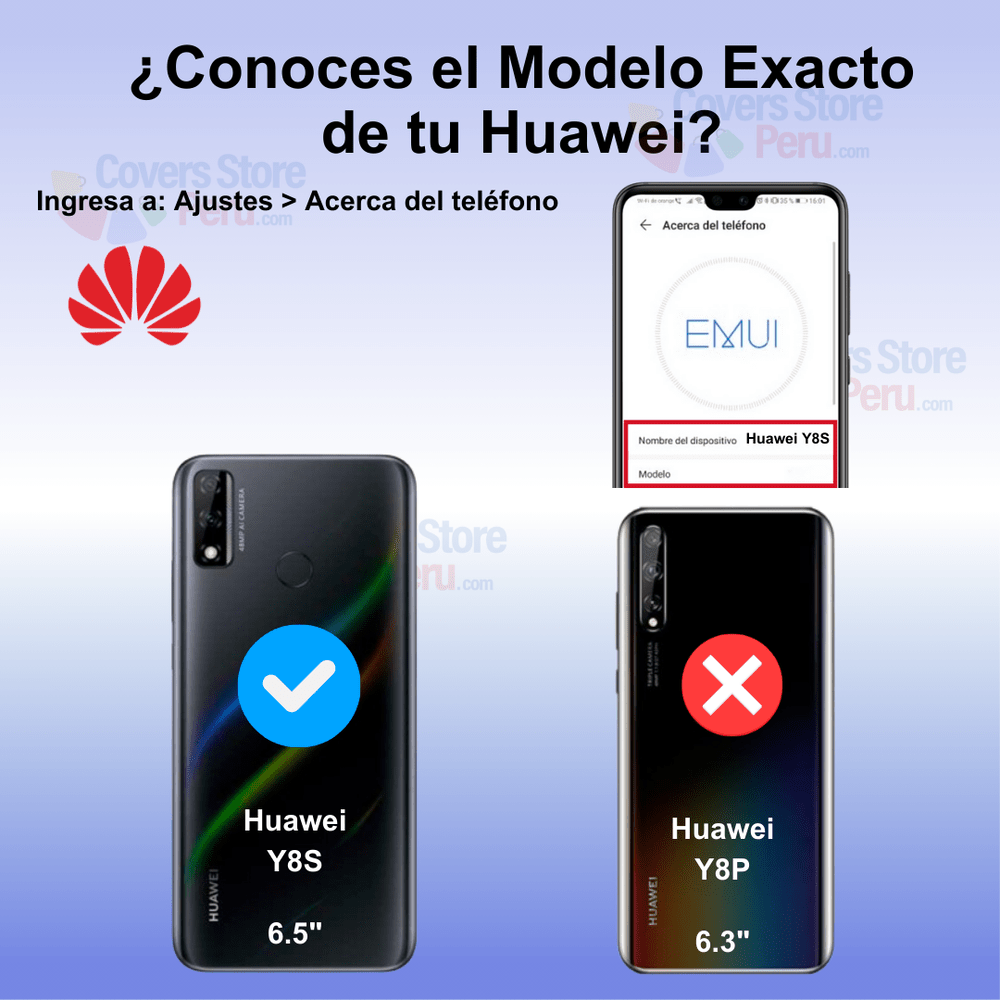 Funda Case para Huawei Y8S Flip Cover Negro Antishock