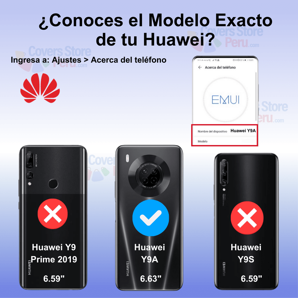 Funda Case para Huawei Y9A Ahumado Mate Negro Antishock