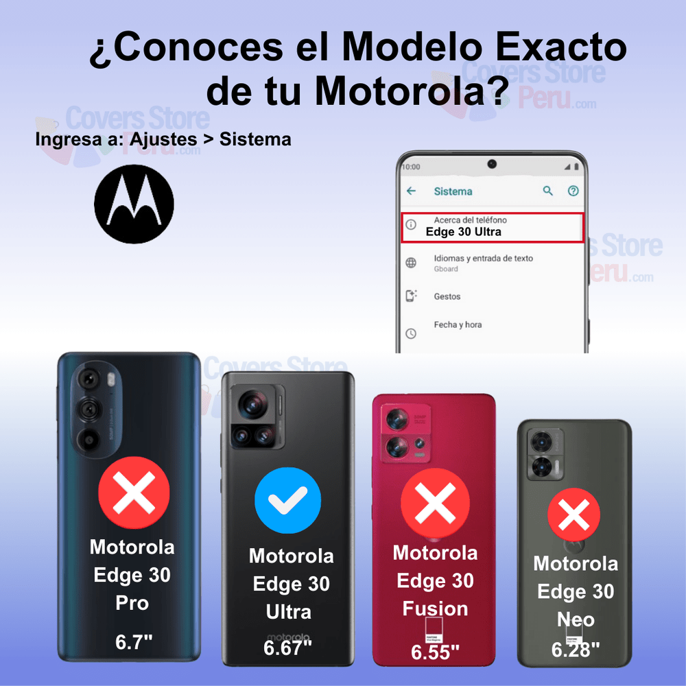 Funda para Motorola Edge 30 Ultra TPU 100% Transparente