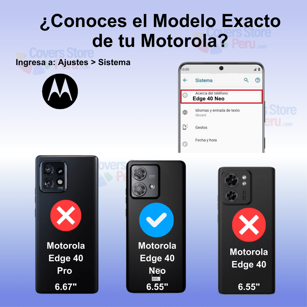 Funda para Motorola Edge 40 Neo TPU 100% Transparente