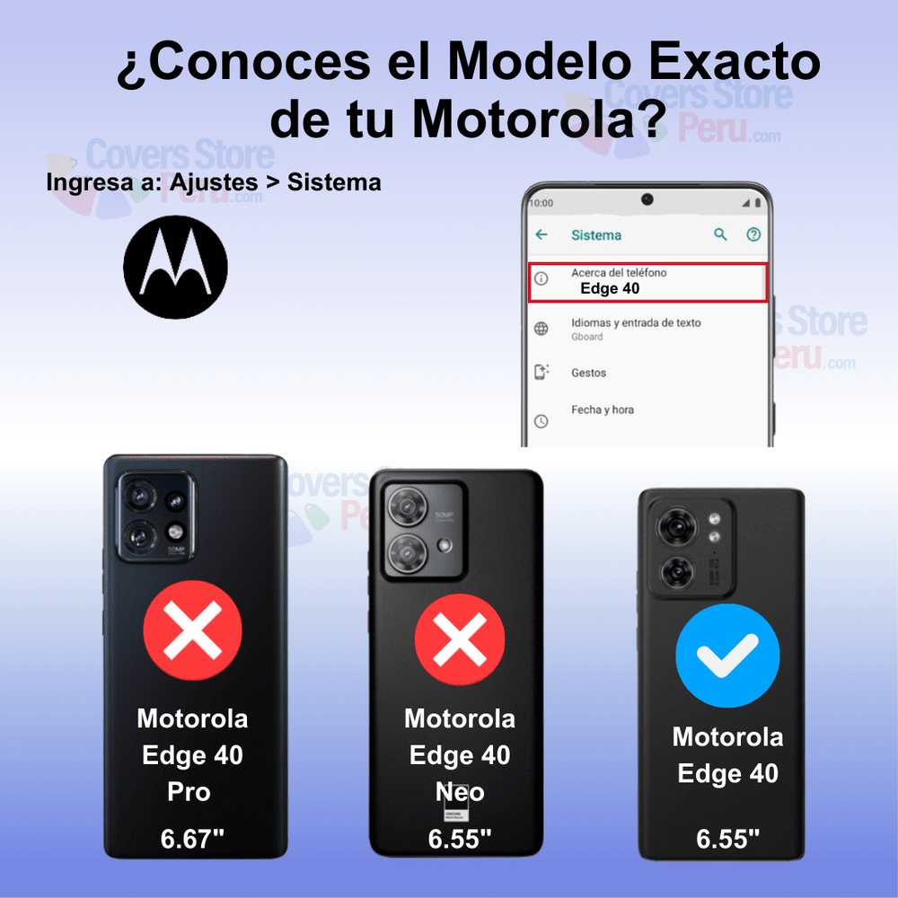 Funda para Motorola Edge 40 TPU 100% Transparente Antishock