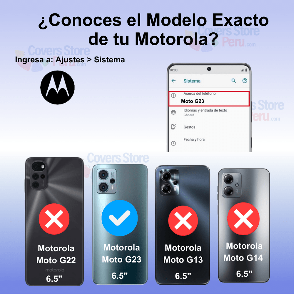 Funda para Motorola Moto G23 Flip Cover Negro Antishock