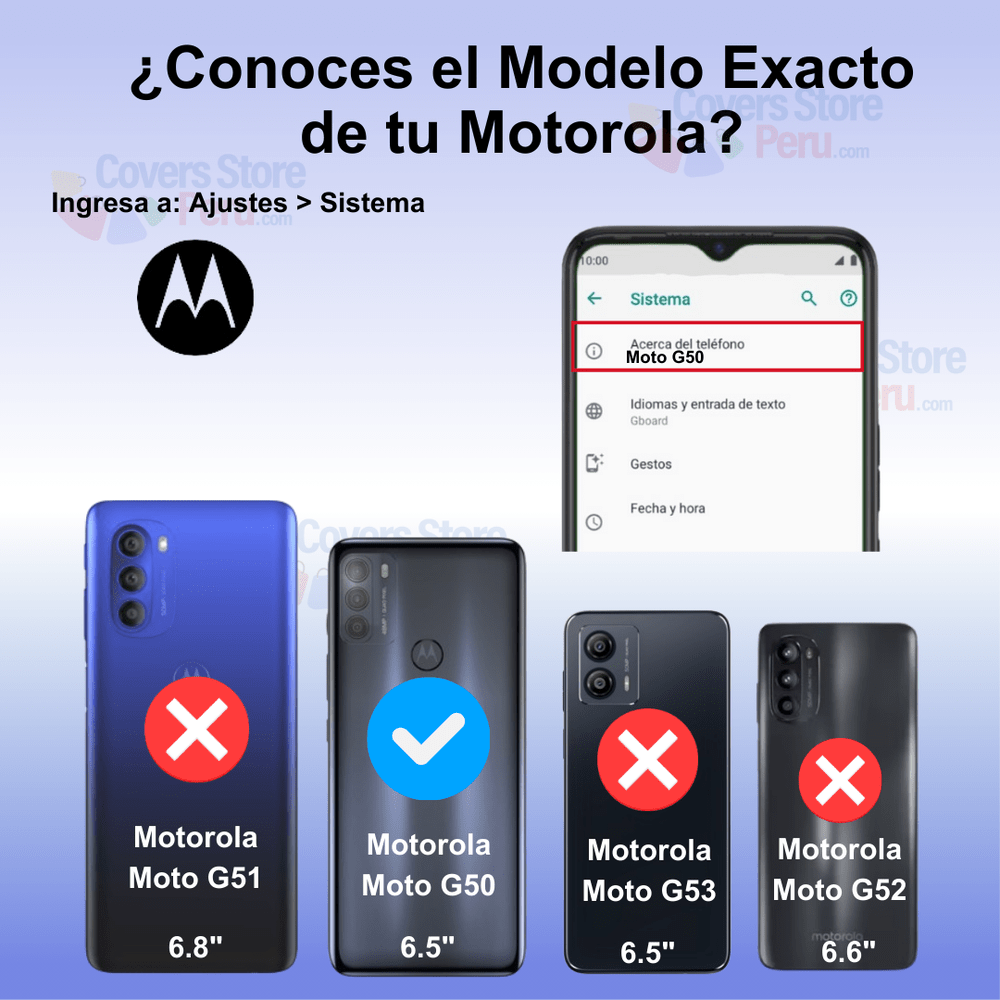 Funda para Motorola Moto G50 5G Flip Cover Negro Antishock