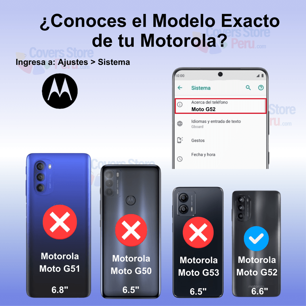 Funda de Motorola G52 Space Original Transparente Antishock