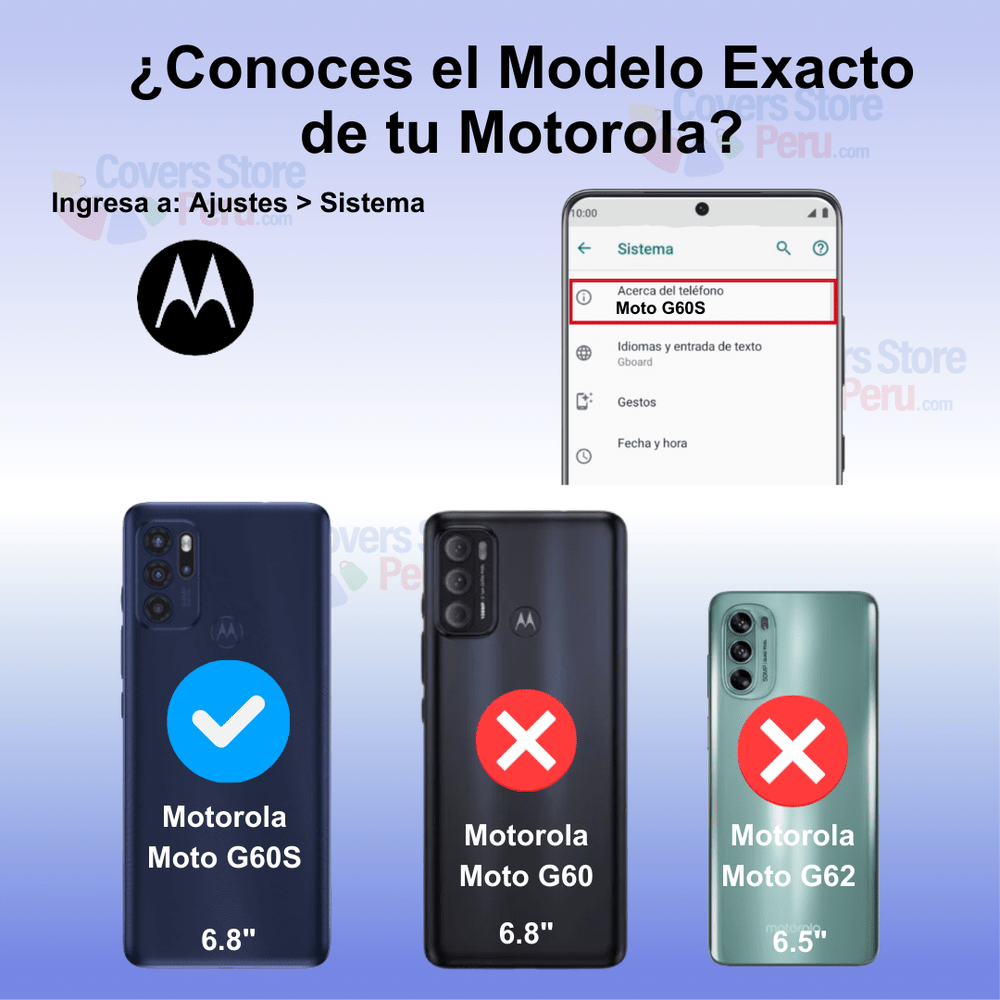 Funda para Motorola Moto G60S TPU 100% Transparente