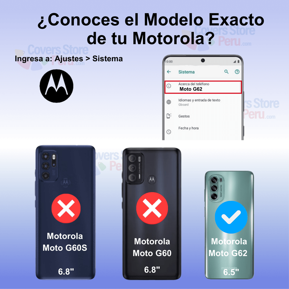Funda Case para Motorola G62 5G Soft Feeling Antishock Azul