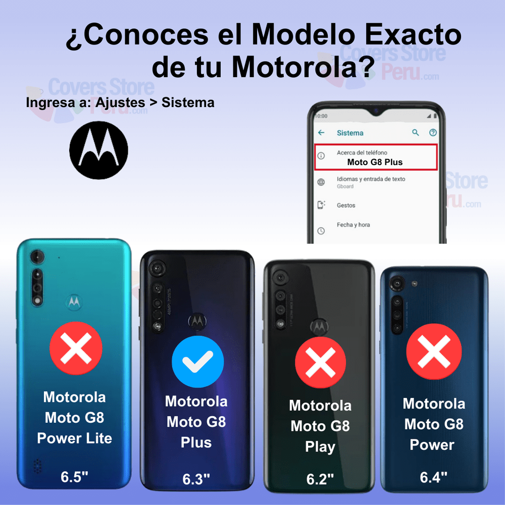 Funda de Motorola Moto G8 Plus Flip Cover Negro Antishock