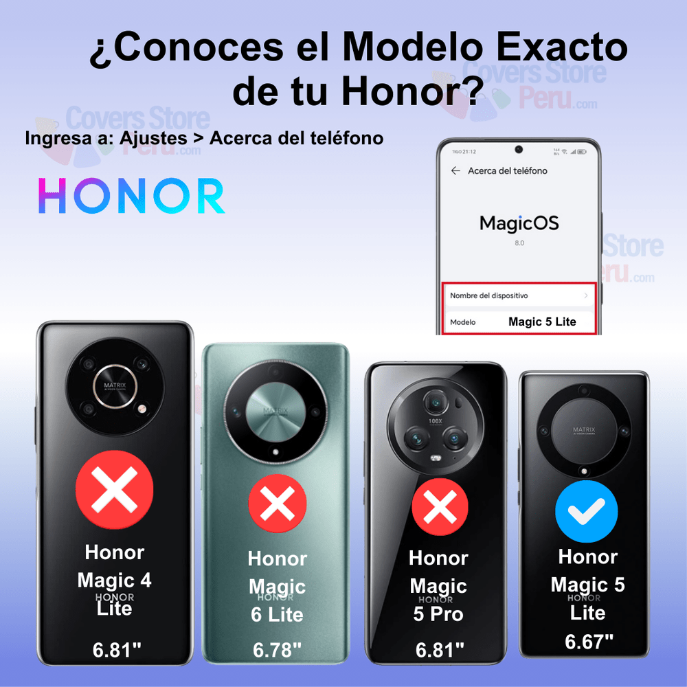 Funda para Honor Magic 5 Lite Flip Cover Negro Antishock