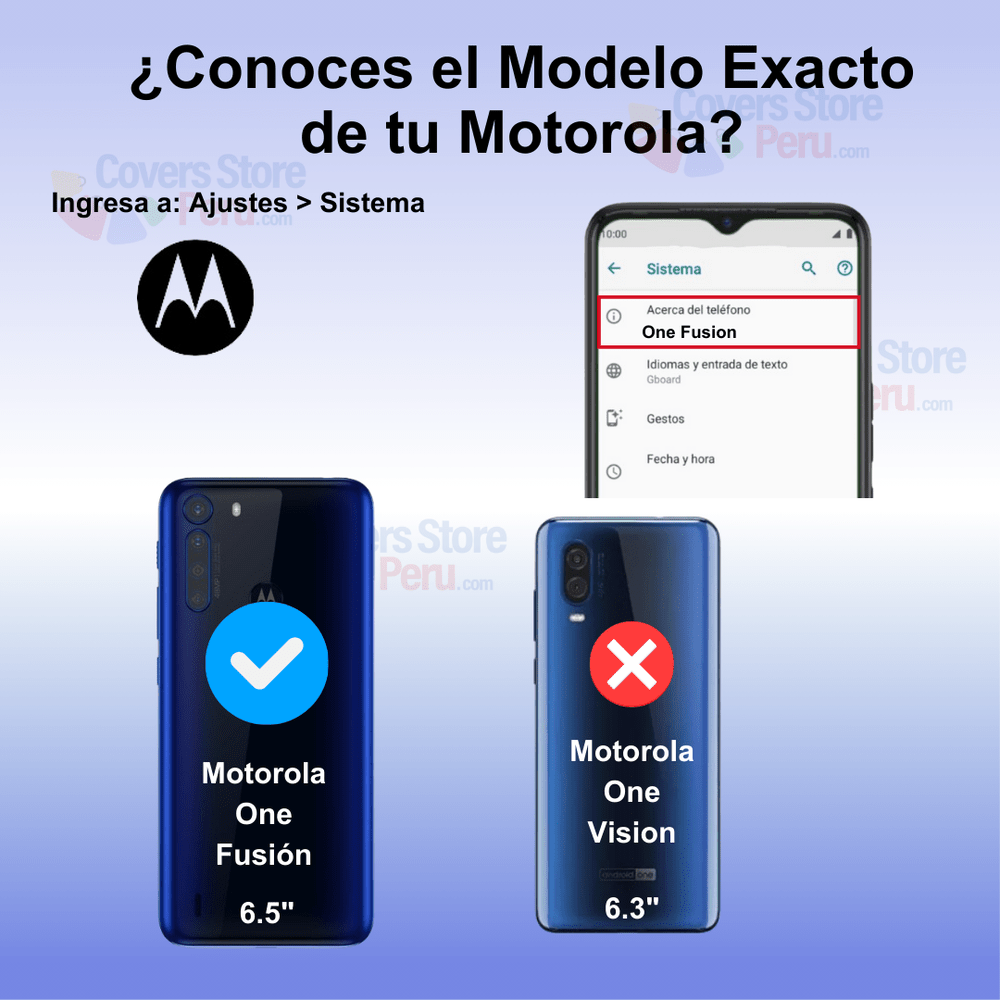 Funda para Motorola One Fusion Flip Cover Negro Antishock