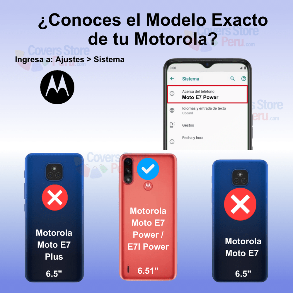 Funda de Motorola Moto E7 Power Flip Cover Negro Antishock