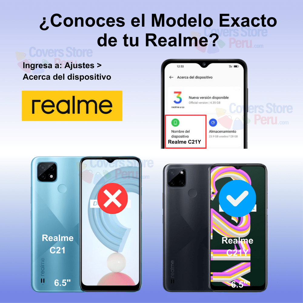 Mica para Realme C21Y Cerámica Anti-Espía Antishock