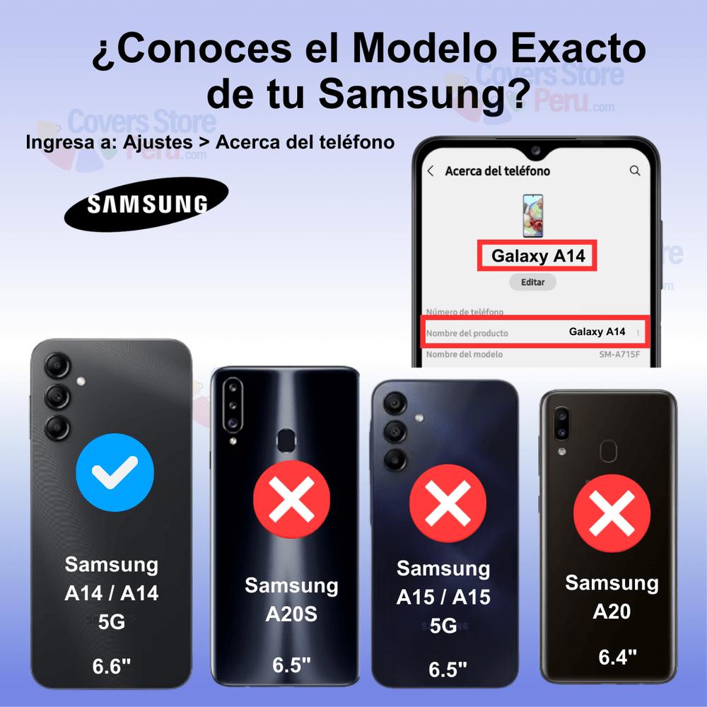 Funda Case para Samsung A14 4G con Anillo Metálico Negro