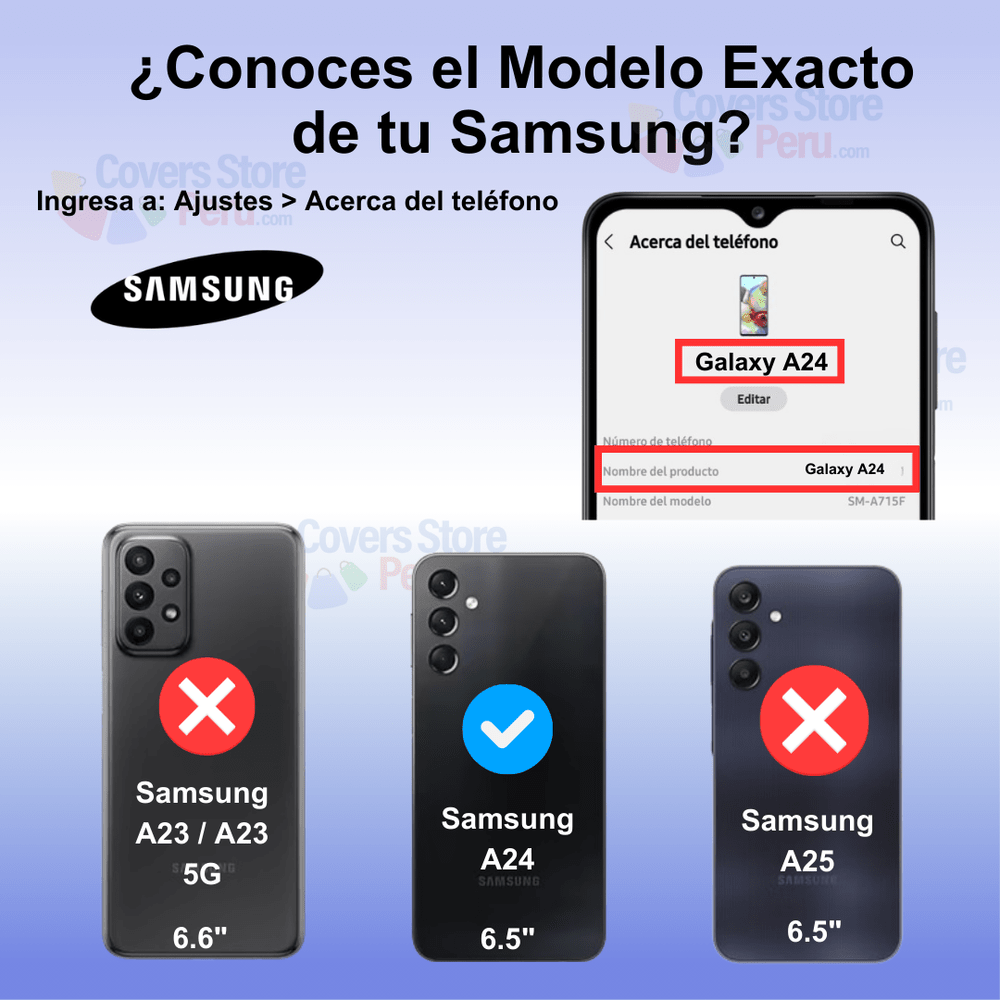 Funda Case para Samsung A24 Flip Cover Negro Antishock