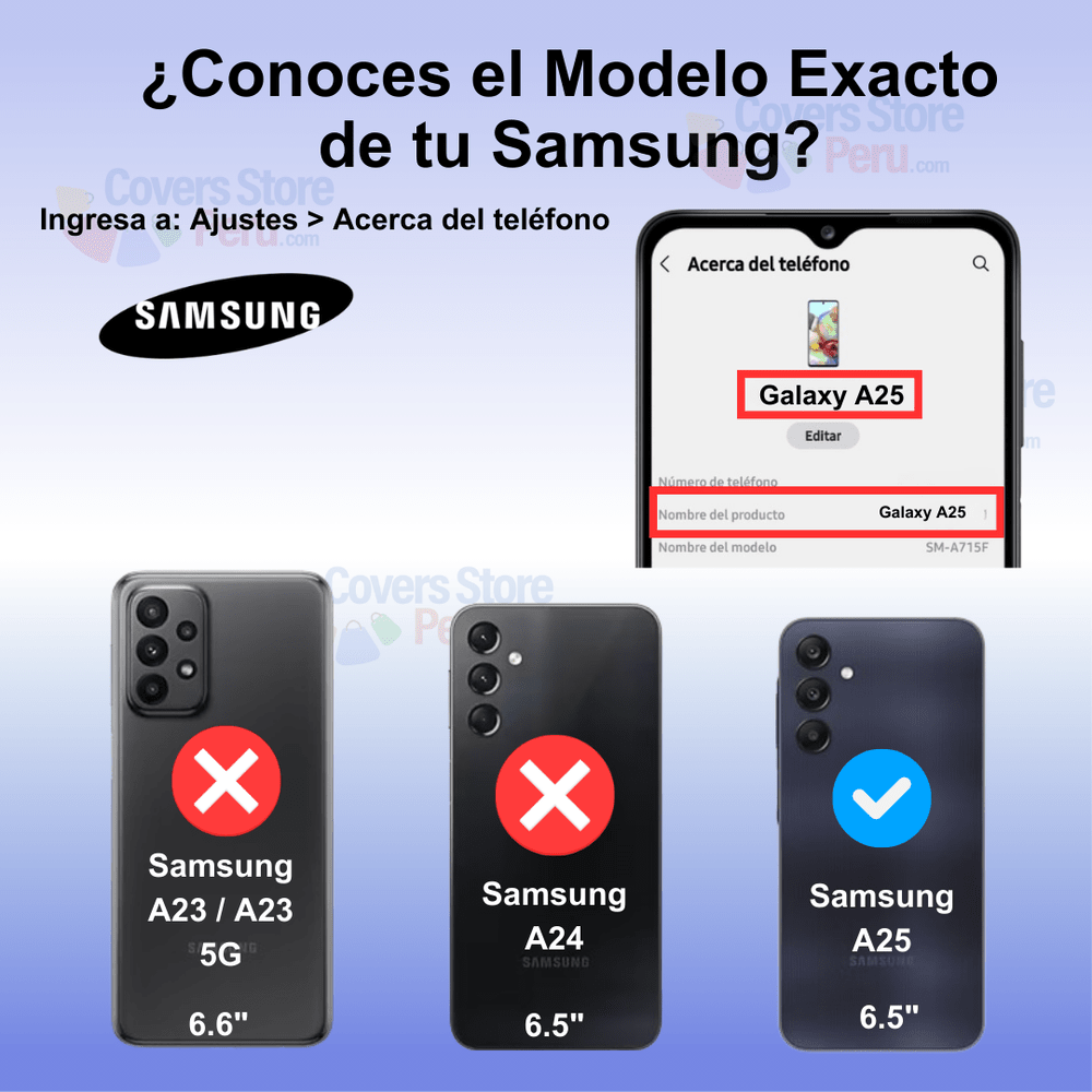 Funda Case para Samsung A25 Flip Cover Azul