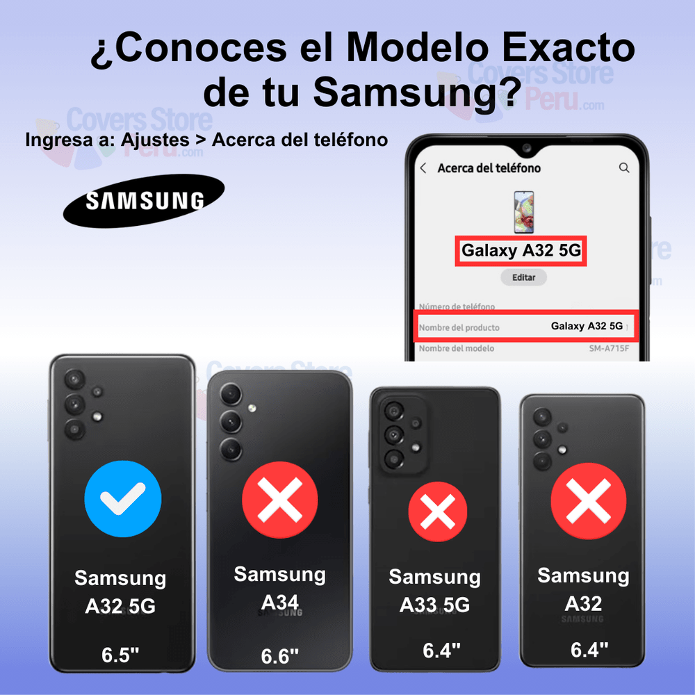 Funda Case para Samsung A32 5G Flip Cover Negro Antishock