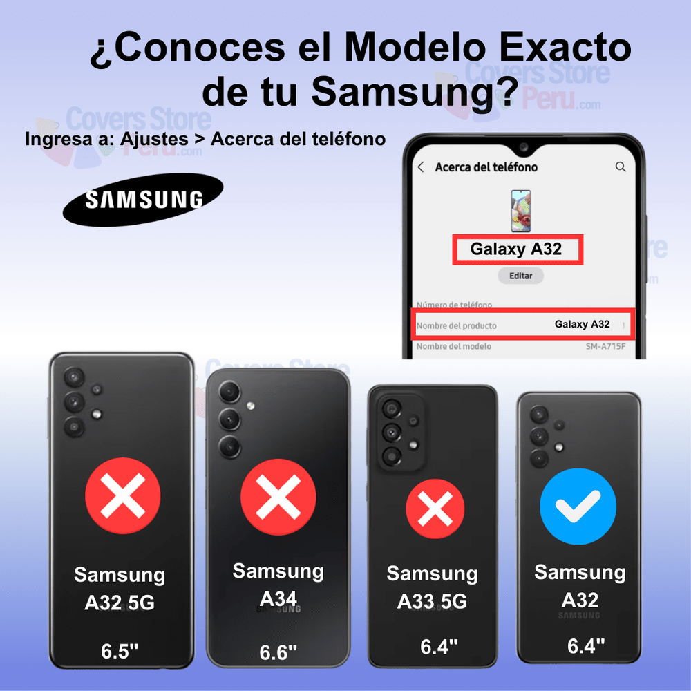 Funda Case para Samsung A32 4G Flip Cover Negro Antishock