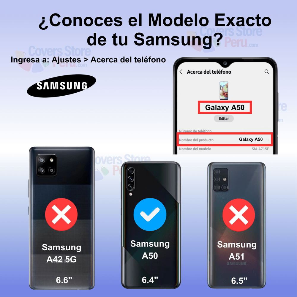 Funda Case para Samsung A50 Flip Cover Negro Antishock