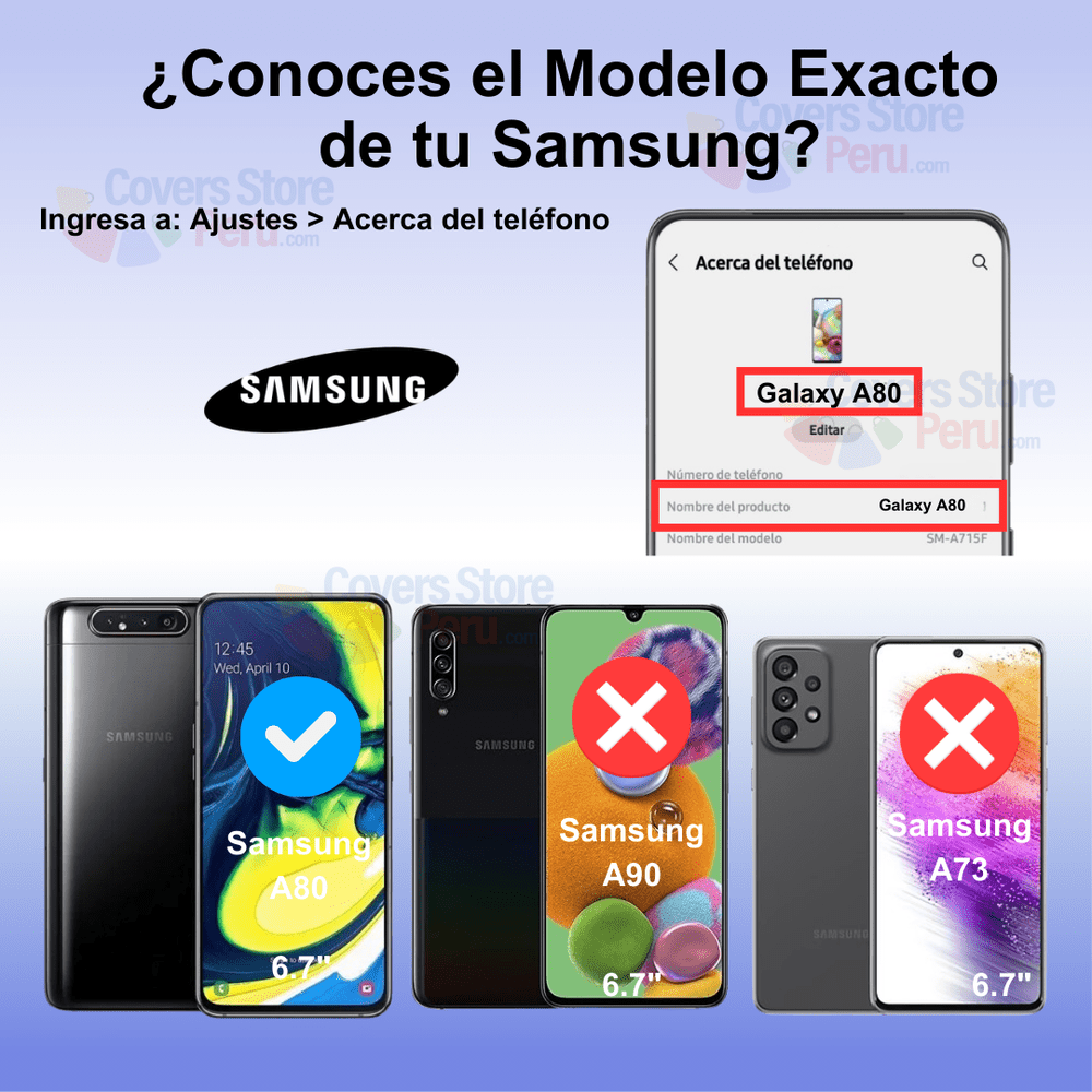Mica para Samsung A80 Cerámica Anti-Espía Antishock