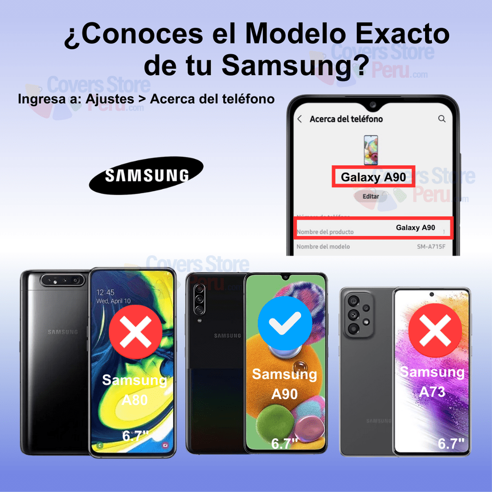 Mica para Samsung A90 Cerámica Anti-Espía Antishock