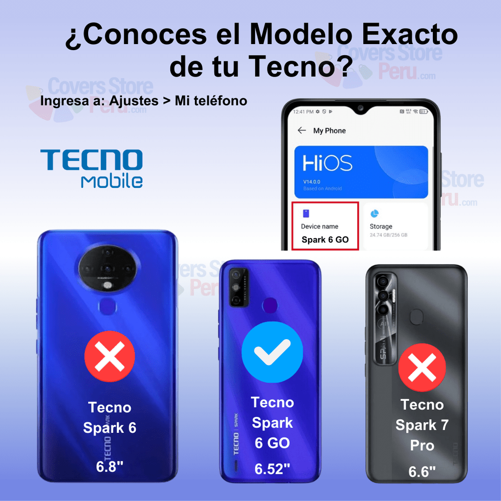 Funda Case para Tecno SPARK 6 Go Flip Cover Negro Antishock