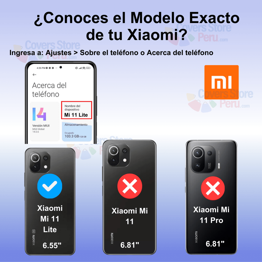 Funda Case for Xiaomi Mi 11 Lite Flip Cover Negro Antishock