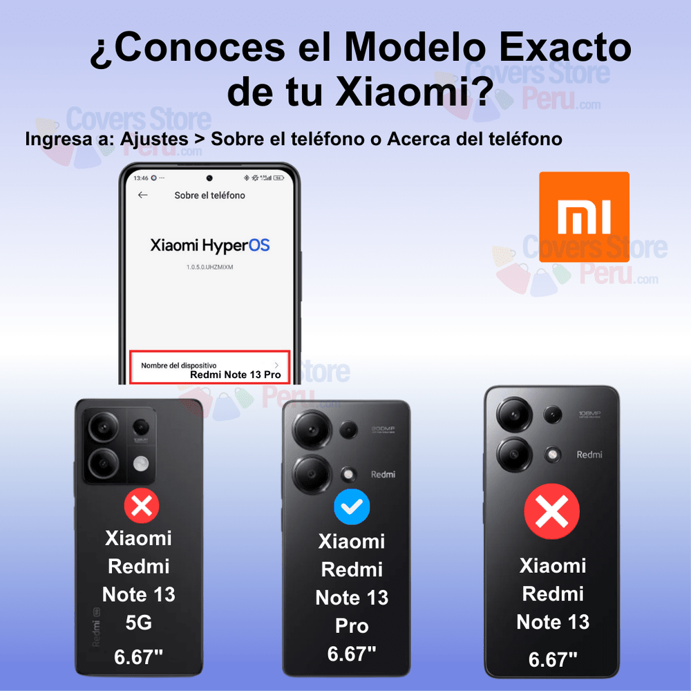 Funda Case para Xiaomi Redmi 13 Pro 4G Flip Cover Azul