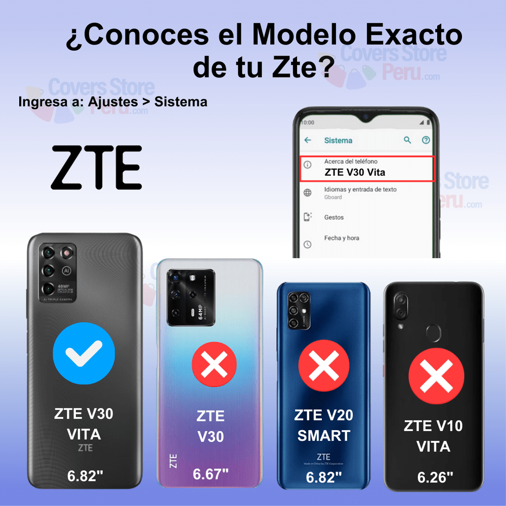 Funda para Zte V30 Vita con Anillo Metálico Rojo Antishock
