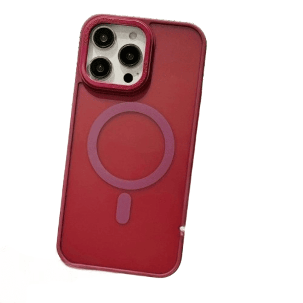Funda para iPhone 14 Pro Max Magsafe Ahumado Mate Vino