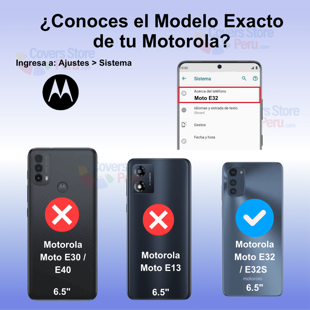 Funda para Motorola Moto E32 Flip Cover Negro Antishock