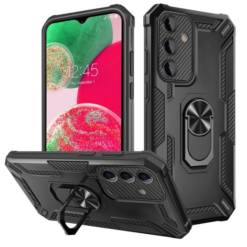 Funda para Samsung A26 Holder Parante + Anillo Negro