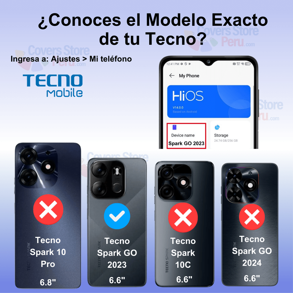 Funda para Tecno SPARK Go 2023 Flip Cover Negro Antishock