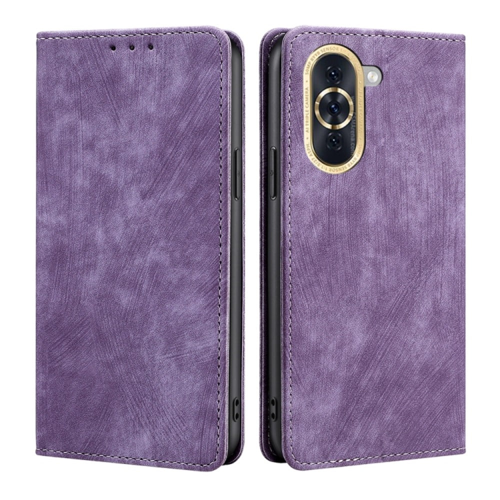 Funda Case para Huawei Nova 10 Flip Cover Lila Antishock
