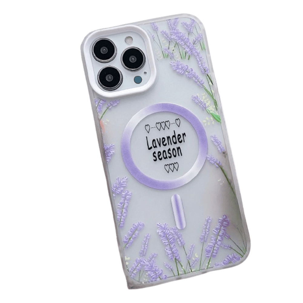 Funda para iPhone 11 Magsafe Flower Morado