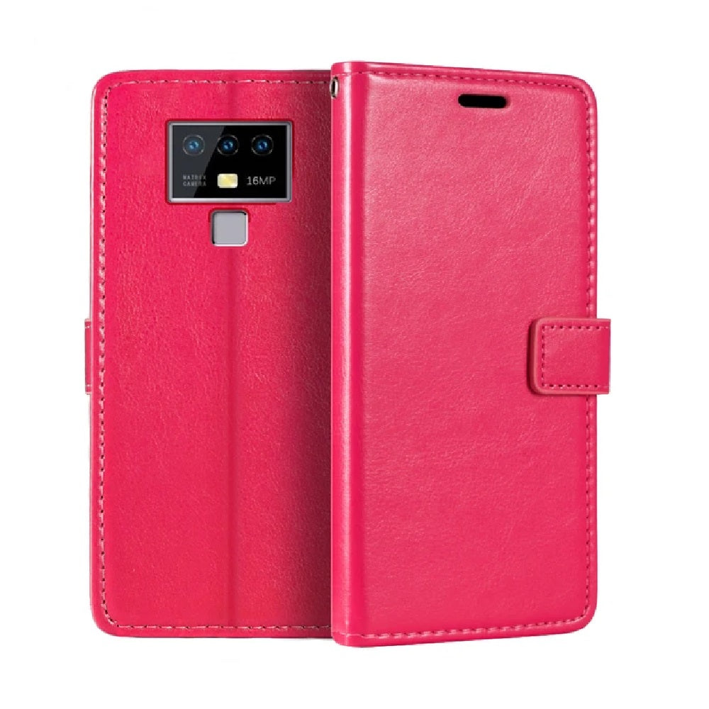 Funda para Huawei P Smart 2018 FlipCover Fucsia Antishock