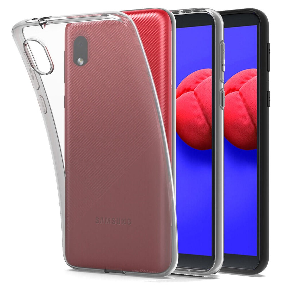 Funda para Samsung A01 Core TPU 100% Transparente Antishock