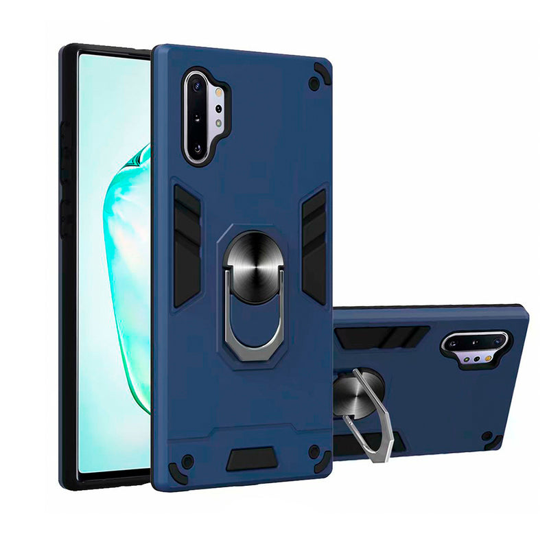 Funda para Xiaomi Redmi Note 9 Pro con Anillo Metálico Azul