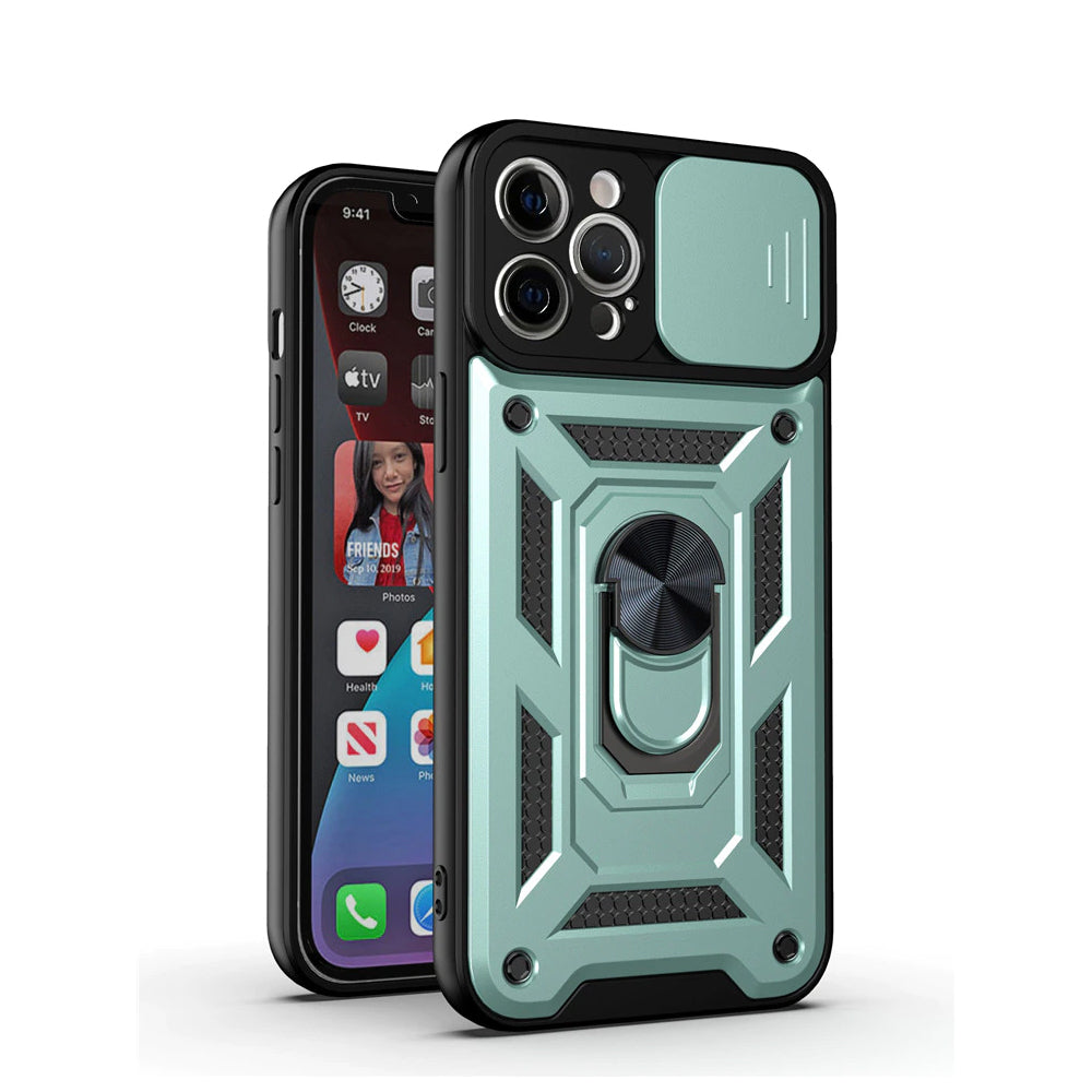 Funda para Motorola Moto G30 Holder Protector Camara Verde