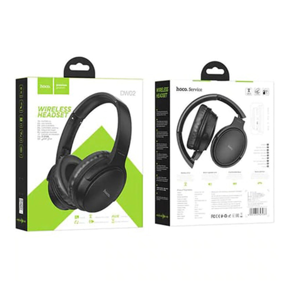 Audífonos Bluetooth V5,0 Hoco DW02 Negro Inalámbrico