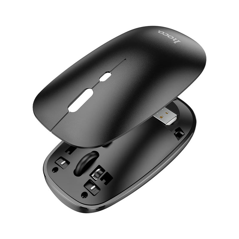 Mouse para PC Inalámbrico Modo dual 2.4 G Hoco GM15 Negro