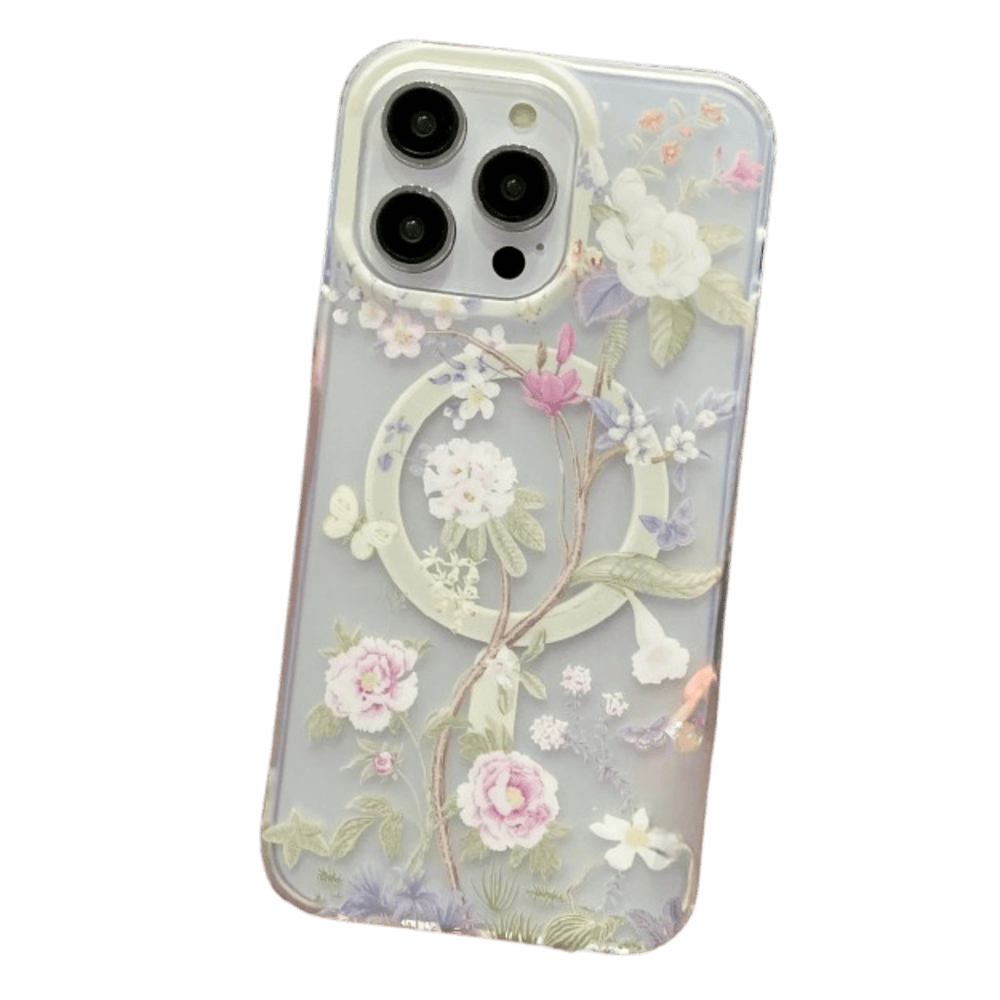 Funda para iPhone 11 Magsafe Flower White