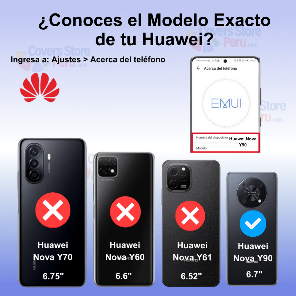 Funda para Huawei Nova Y90 TPU 100% Transparente Antishock