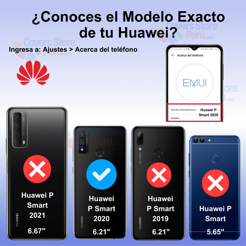 Funda Case para Huawei P Smart 2020 TPU 100% Transparente
