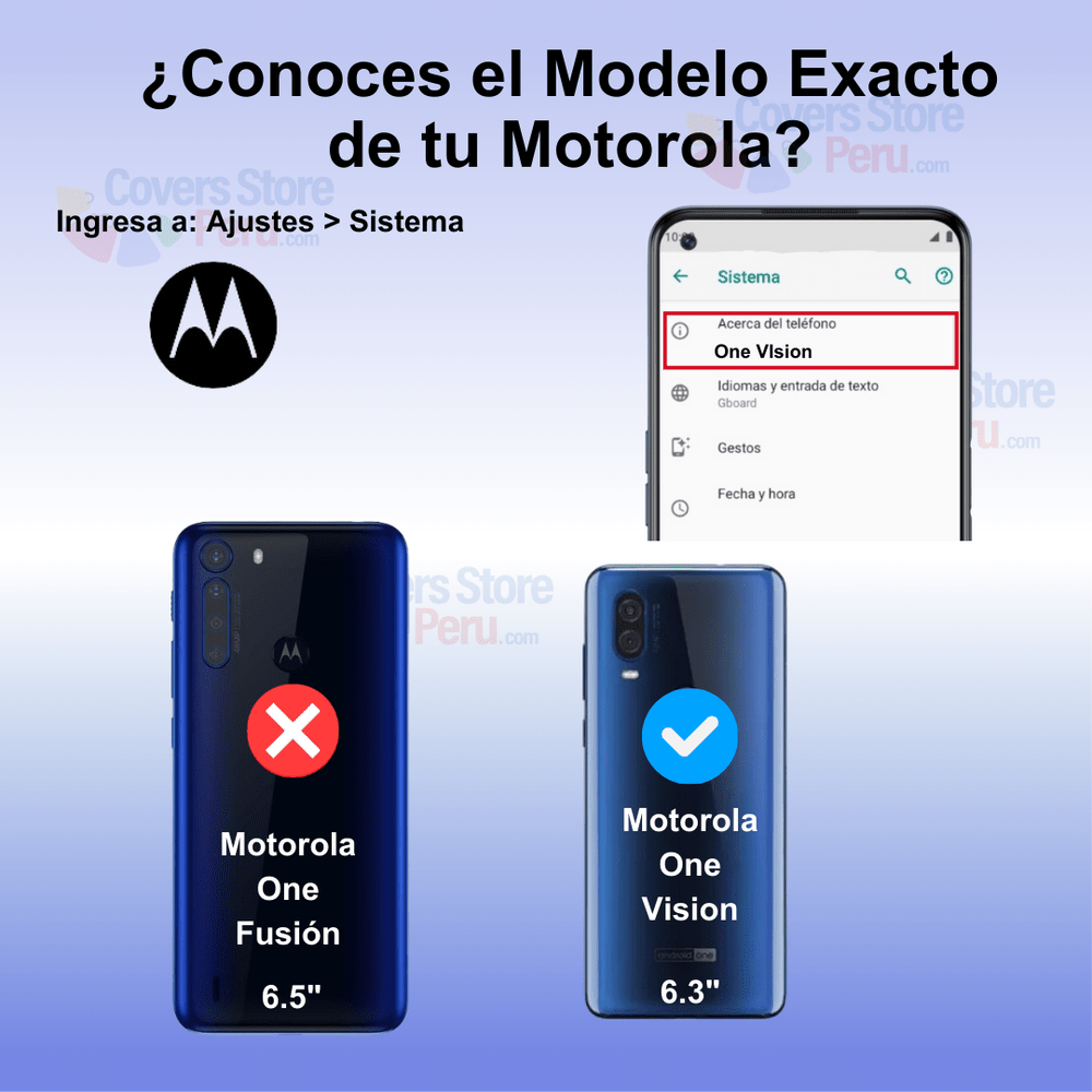 Funda Case para Motorola One Vision TPU 100% Transparente