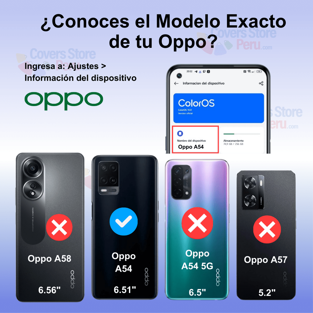 Funda Case para Oppo A54 TPU 100% Transparente Antishock