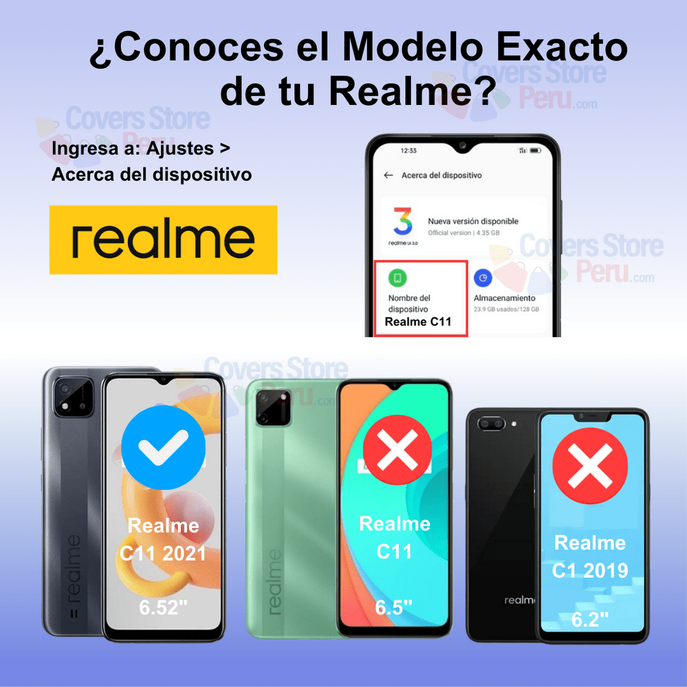 Mica para Realme C11 2021 Black Edition 20K Antishock