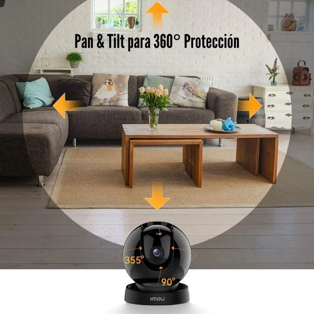 Camara de Seguridad Rex 3D De Interior 3MP IMOU Negro